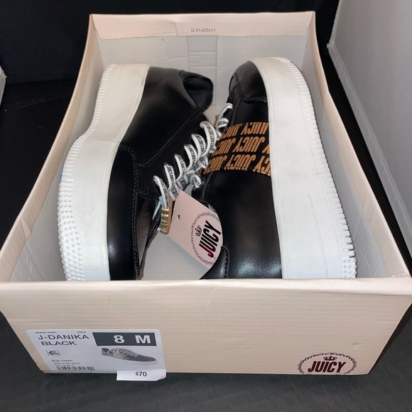 NWT Juicy Black/Gold tennis shoes - Picture 4 of 5